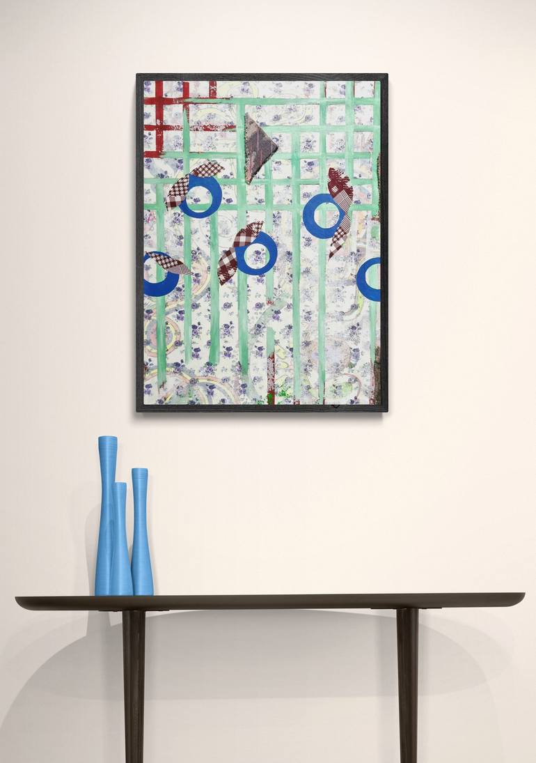 Original Abstract Geometric Painting by Vera Fonseka