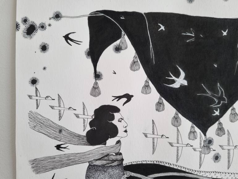 Original Expressionism Pop Culture/Celebrity Drawing by Vera Fonseka