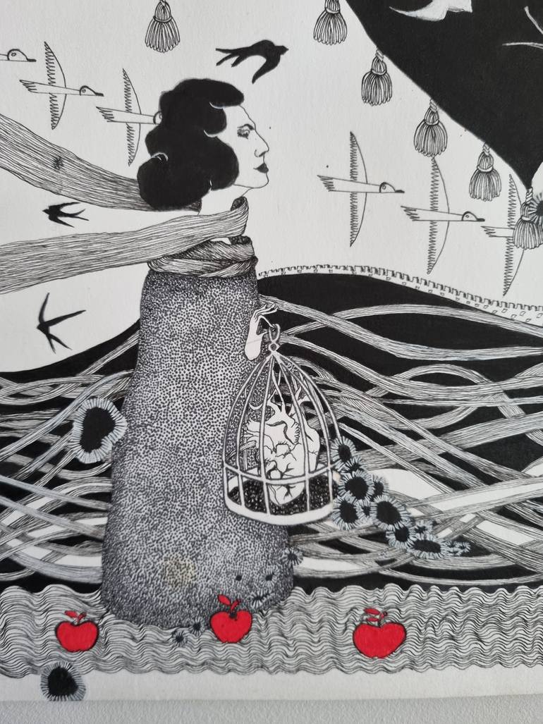 Original Expressionism Pop Culture/Celebrity Drawing by Vera Fonseka