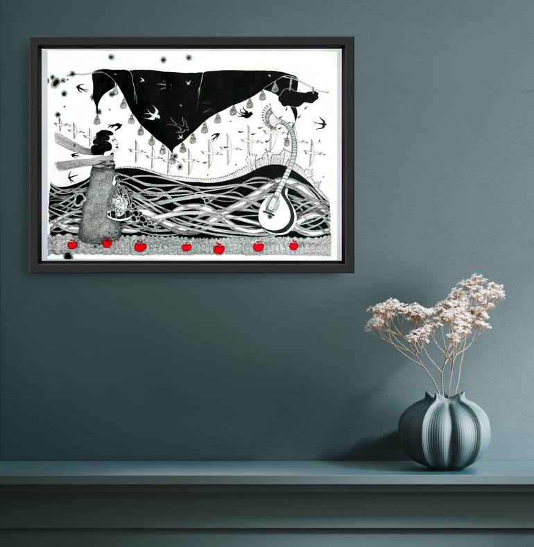 Original Expressionism Pop Culture/Celebrity Drawing by Vera Fonseka