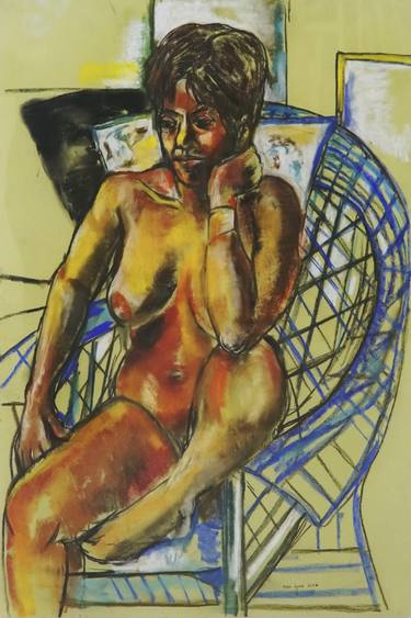 Woman in Woven Chair thumb