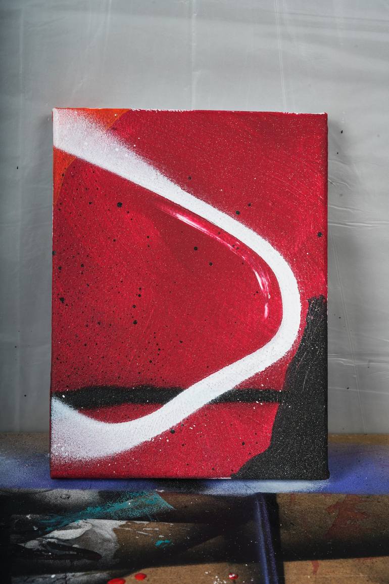 Original Abstract Expressionism Graffiti Painting by Orestis Ilias