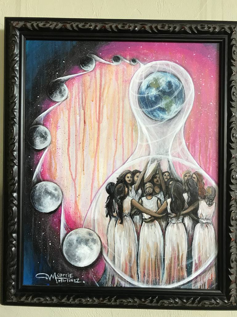 Original Conceptual Women Painting by Carrie Martinez