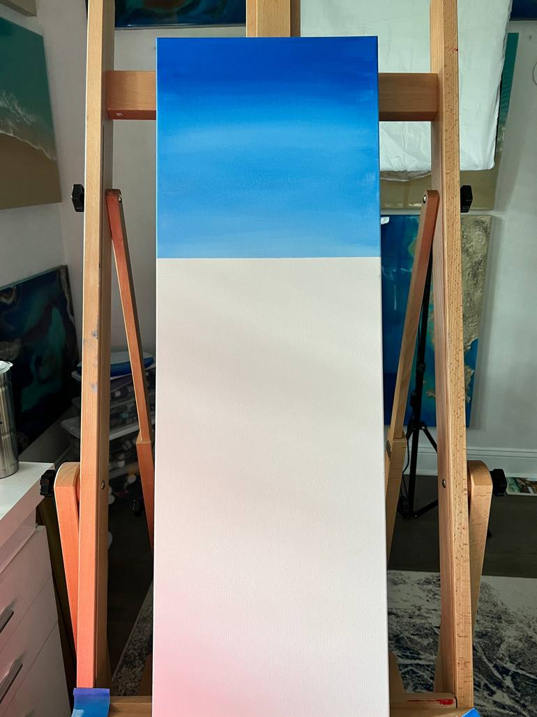 Original Conceptual Beach Painting by Ana Hefco
