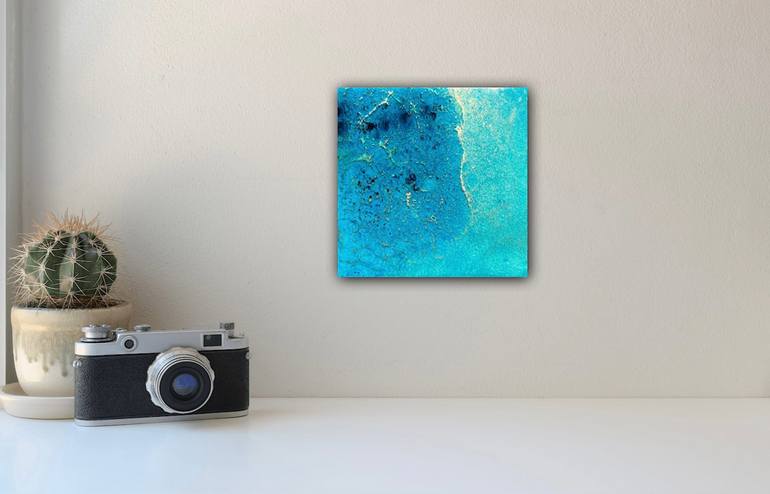 Original Abstract Aerial Painting by Ana Hefco