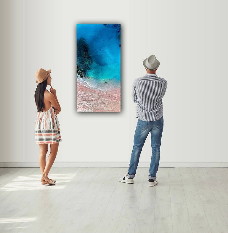 Original Abstract Aerial Painting by Ana Hefco