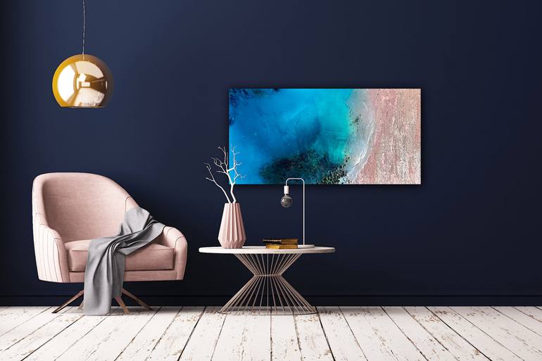 Original Abstract Aerial Painting by Ana Hefco
