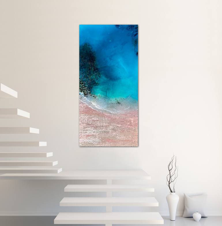 Original Abstract Aerial Painting by Ana Hefco