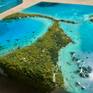 flying over Bahamas
