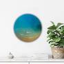 round ocean painting