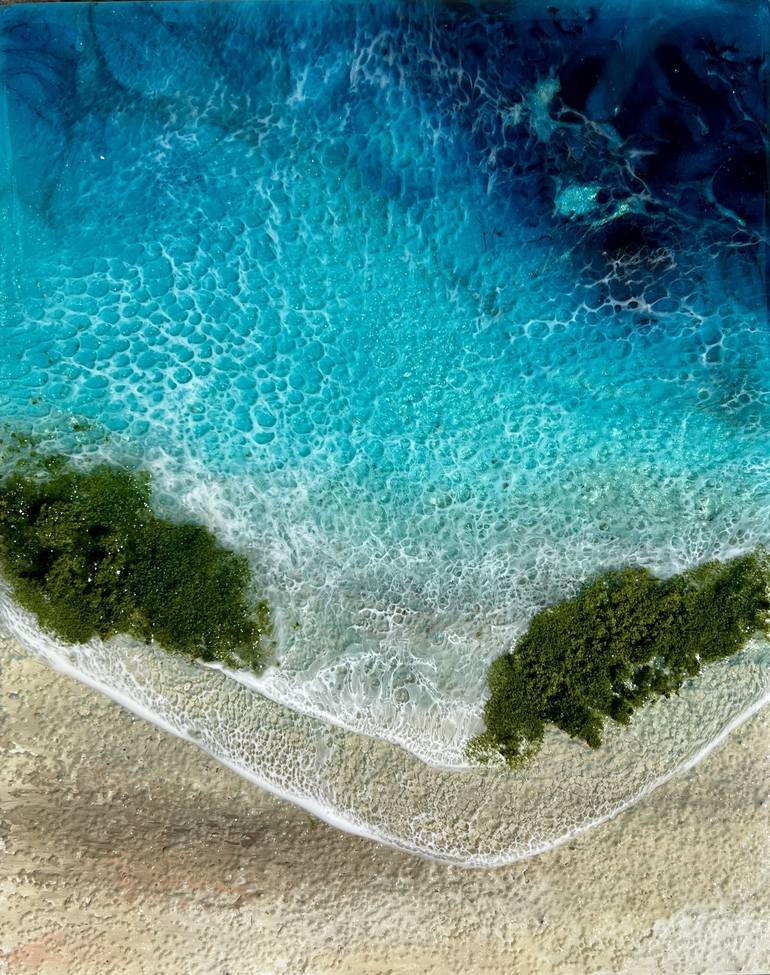 Original Abstract Aerial Paintings by Ana Hefco