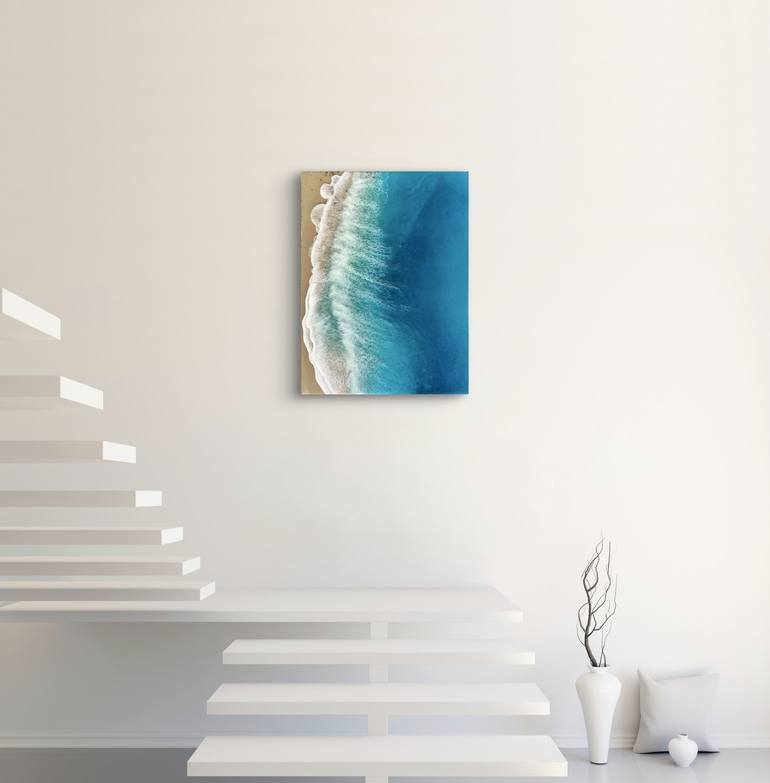 Original Abstract Aerial Painting by Ana Hefco