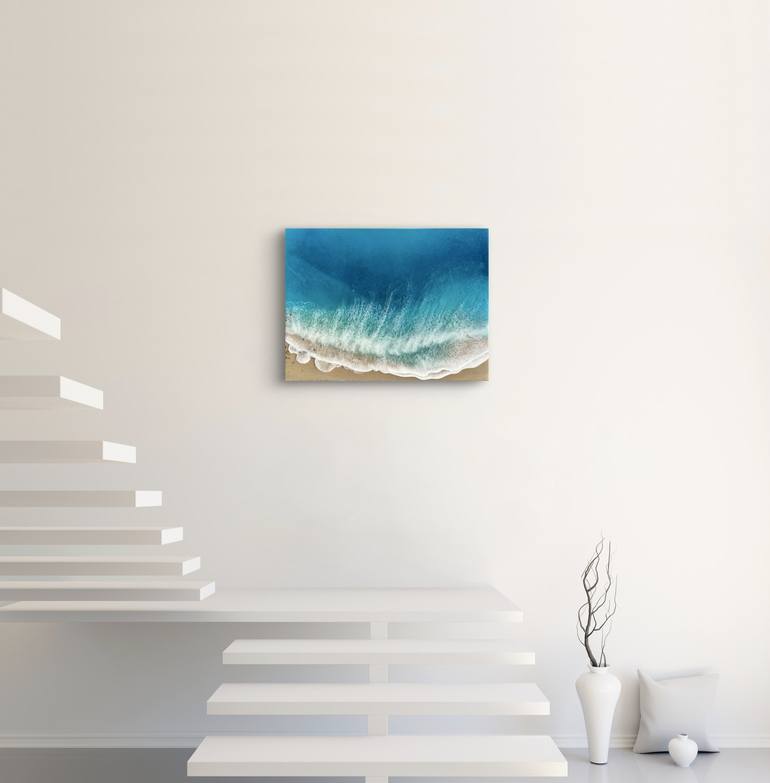 Original Abstract Aerial Painting by Ana Hefco