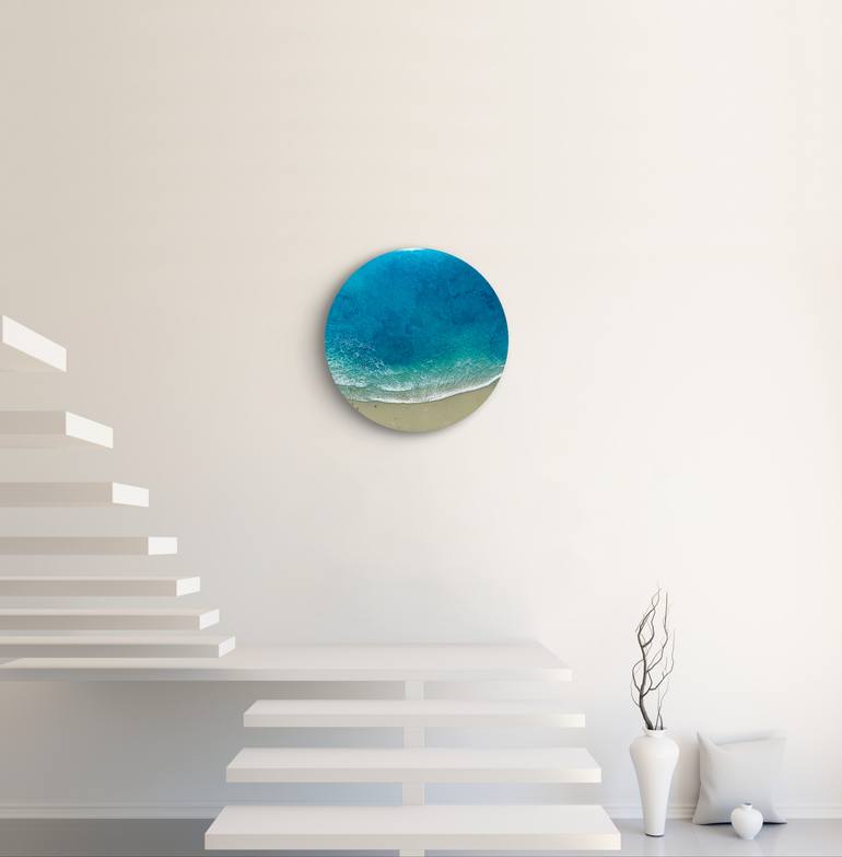 Original Abstract Seascape Painting by Ana Hefco