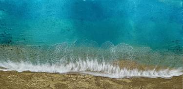 Original Abstract Beach Paintings by Ana Hefco