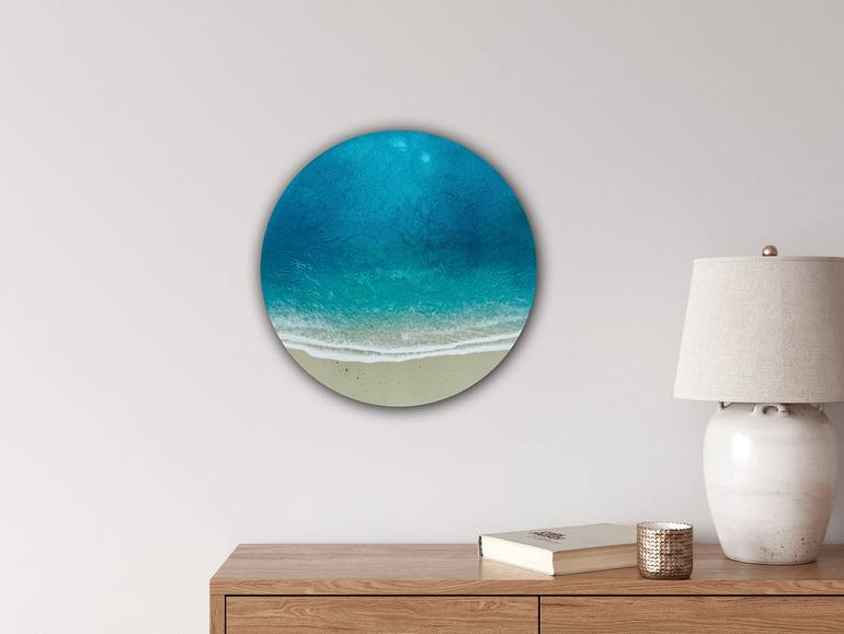 Original Abstract Seascape Painting by Ana Hefco