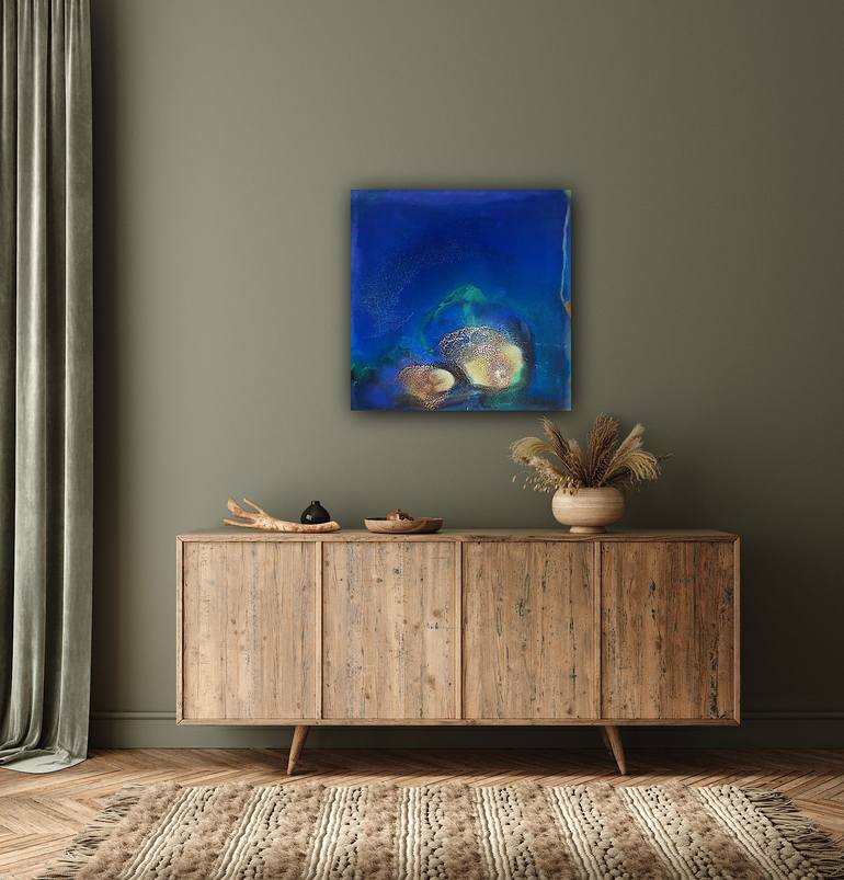 Original Abstract Expressionism Abstract Painting by Ana Hefco