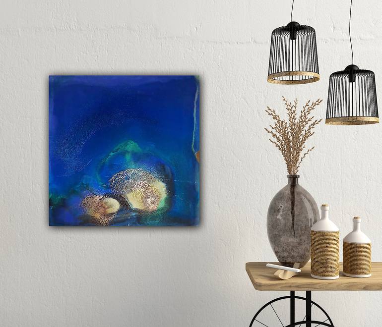 Original Abstract Expressionism Abstract Painting by Ana Hefco