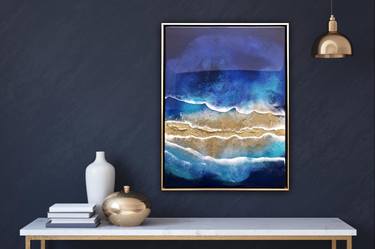 Original Abstract Expressionism Beach Paintings by Ana Hefco