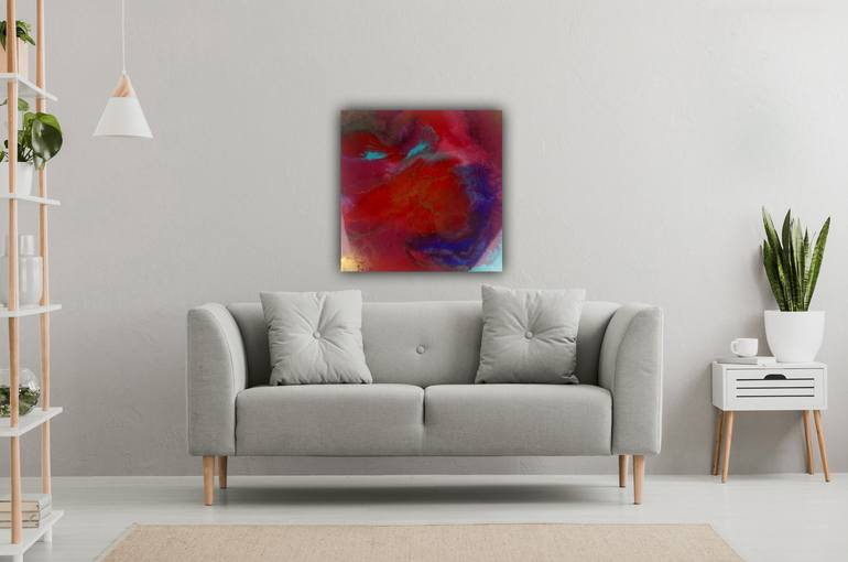 Original Abstract Expressionism Abstract Painting by Ana Hefco