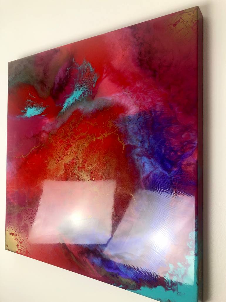 Original Abstract Expressionism Abstract Painting by Ana Hefco