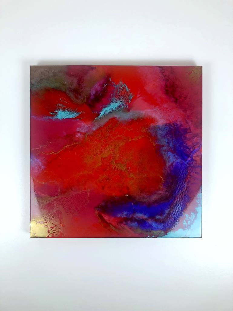 Original Abstract Expressionism Abstract Painting by Ana Hefco