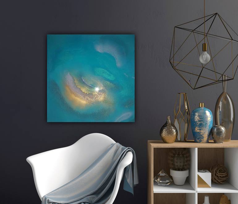 Original Abstract Expressionism Abstract Painting by Ana Hefco