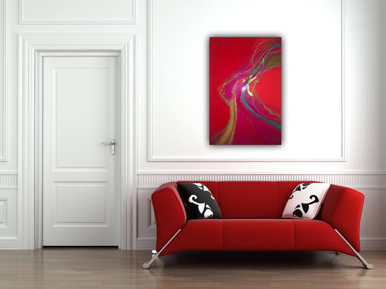 Original Abstract Expressionism Abstract Painting by Ana Hefco