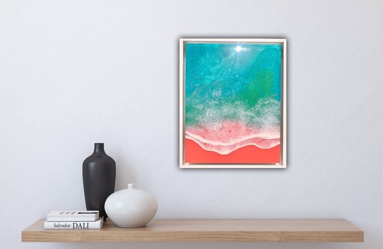 Original Abstract Seascape Painting by Ana Hefco