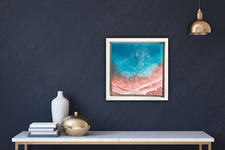 Original Abstract Seascape Painting by Ana Hefco