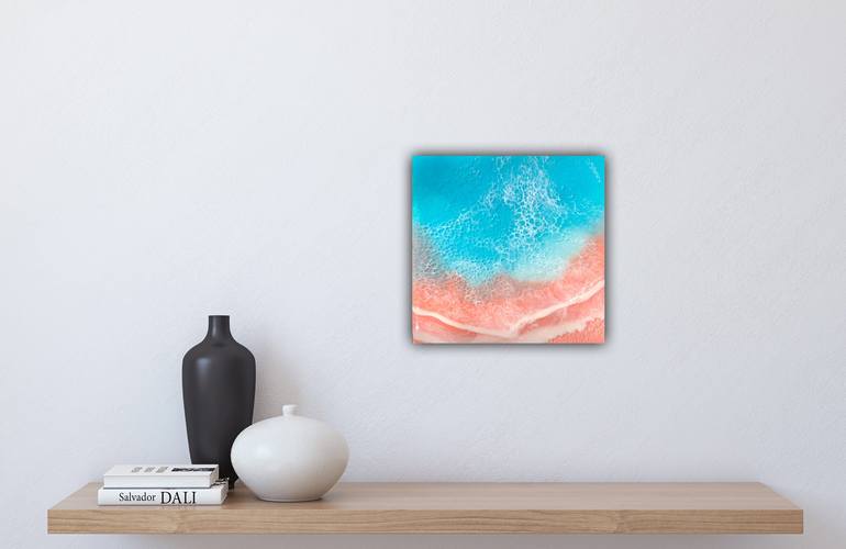 Original Abstract Seascape Painting by Ana Hefco