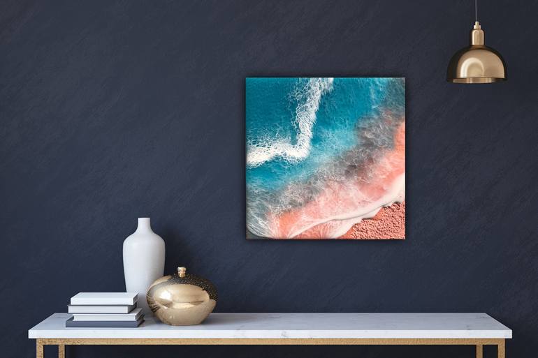 Original Abstract Seascape Painting by Ana Hefco