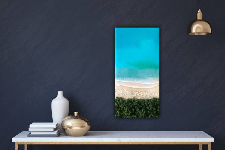 Original Abstract Seascape Paintings by Ana Hefco