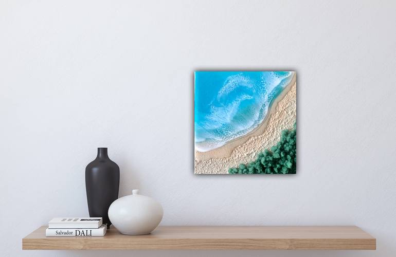 Original Abstract Seascape Painting by Ana Hefco