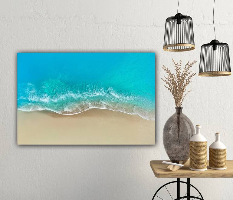 Original Photorealism Beach Painting by Ana Hefco