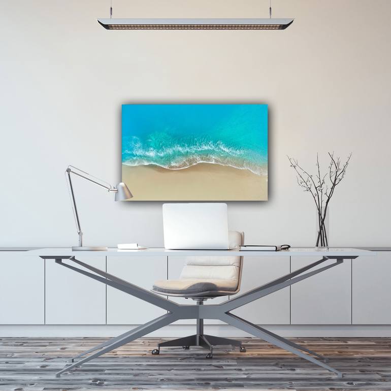 Original Photorealism Beach Painting by Ana Hefco