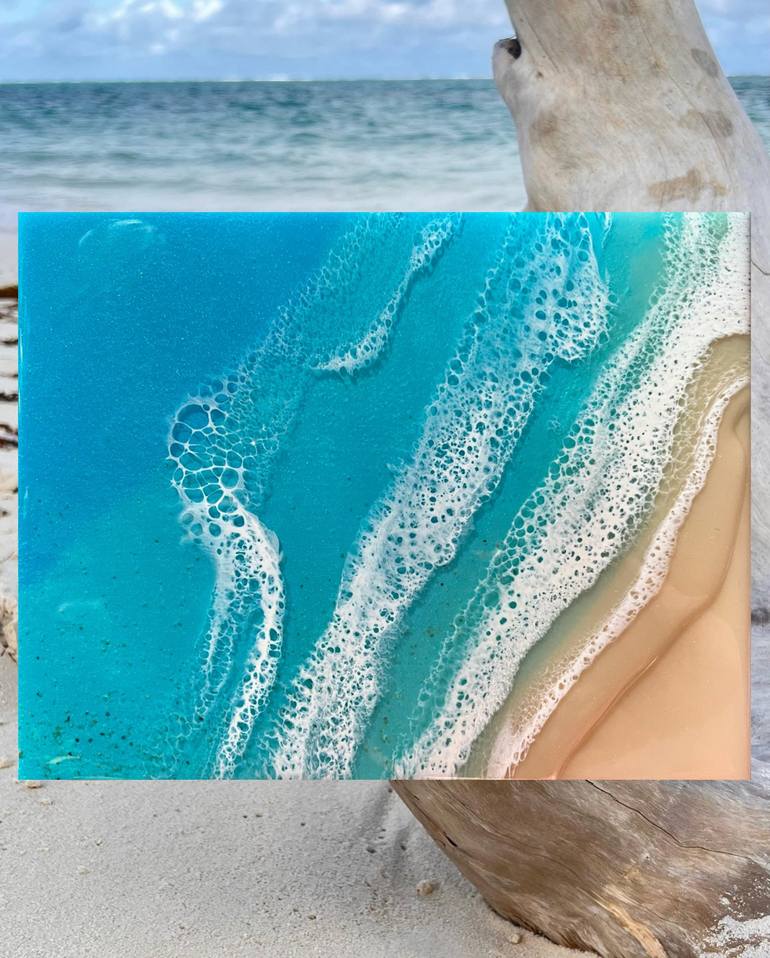 Original Photorealism Seascape Painting by Ana Hefco