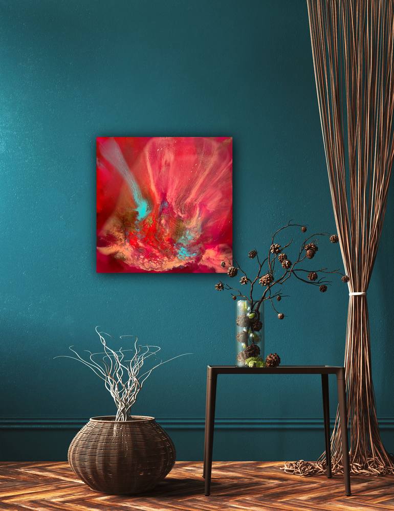 Original Abstract Love Painting by Ana Hefco