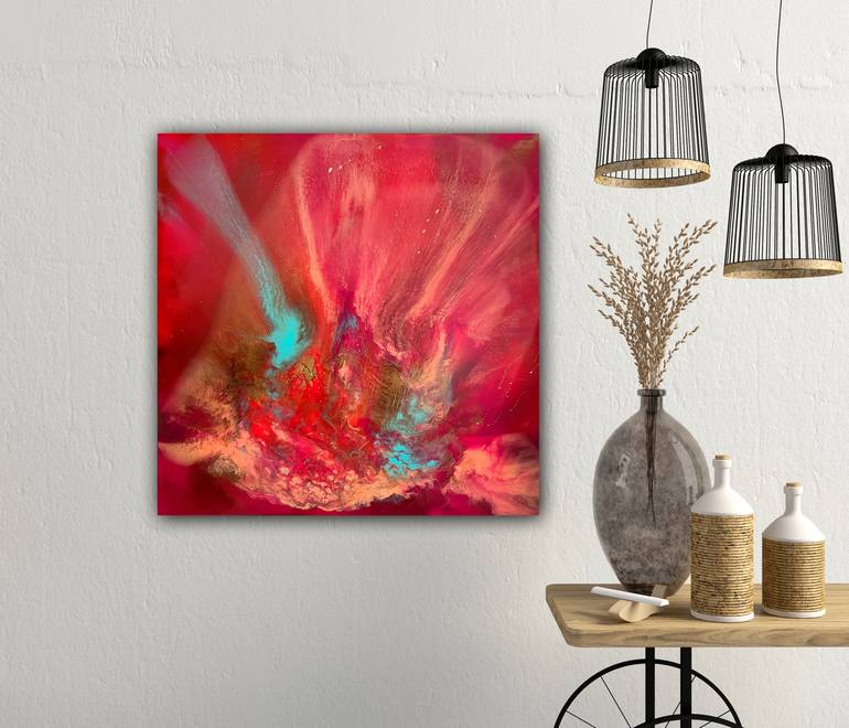 Original Abstract Love Painting by Ana Hefco