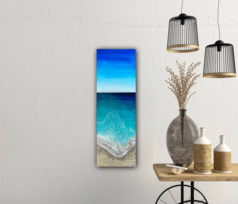 Original Photorealism Beach Painting by Ana Hefco