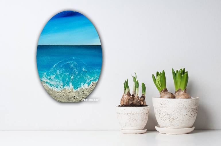 Original Beach Painting by Ana Hefco