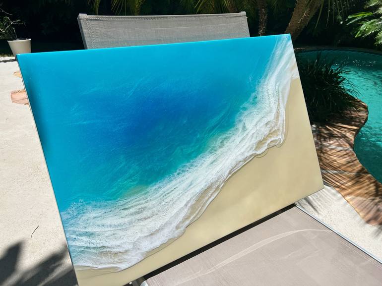 Original Beach Painting by Ana Hefco