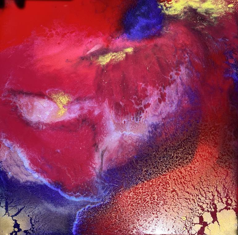 Original Abstract Expressionism Abstract Paintings by Ana Hefco