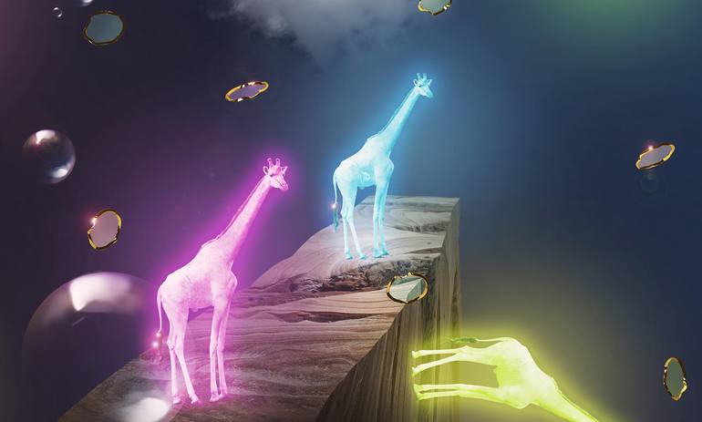 Original Surrealism Animal Digital by Vanessa Stefanova
