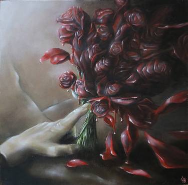 Original Surrealism Floral Paintings by Vanessa Stefanova
