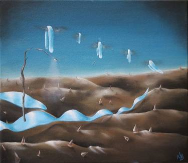 Original Surrealism Landscape Paintings by Vanessa Stefanova