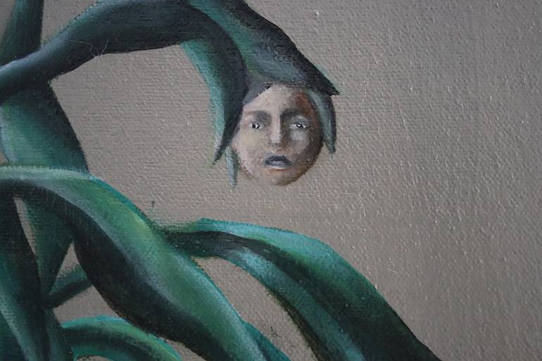 Original Surrealism Floral Painting by Vanessa Stefanova