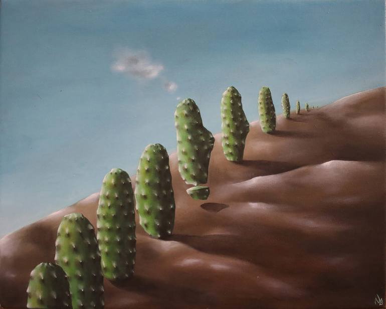 Original Surrealism Floral Paintings by Vanessa Stefanova