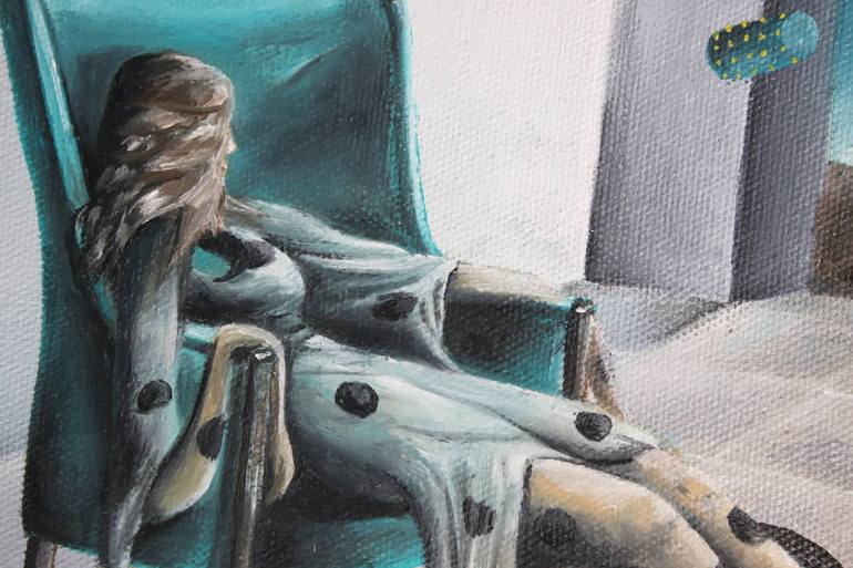 Original Surrealism People Painting by Vanessa Stefanova