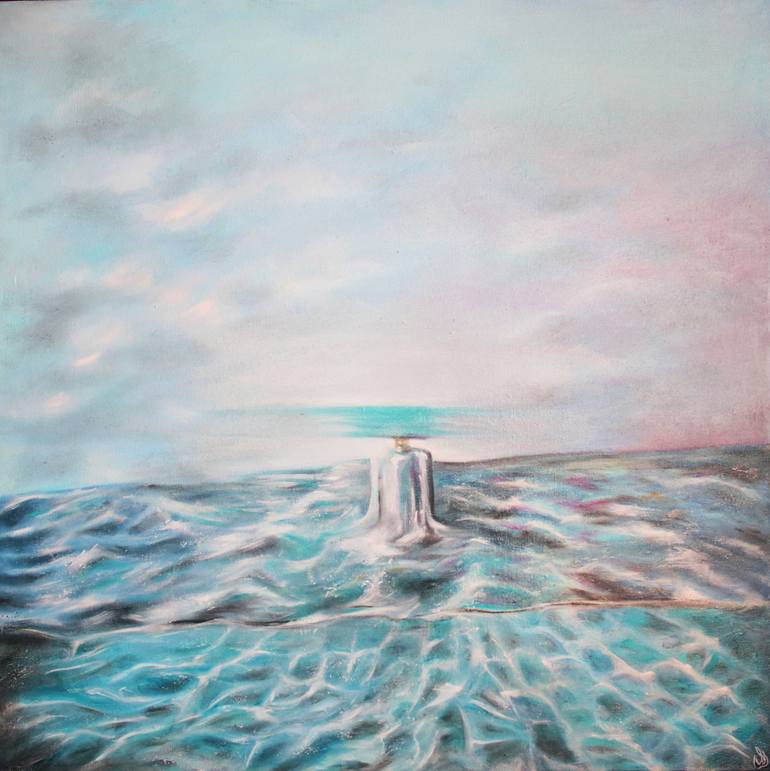 Original Surrealism Beach Paintings by Vanessa Stefanova
